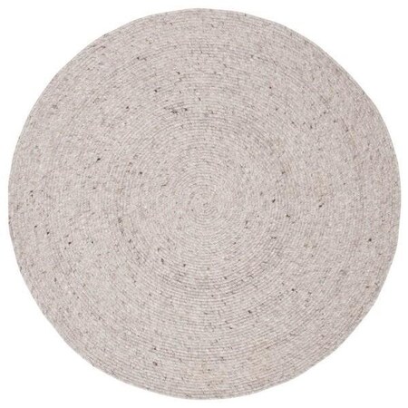Safavieh 4 x 4 ft. Braided Hand Woven Round RugGrey BRD901G-4R